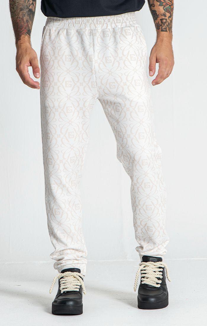 White Nouveau Joggers