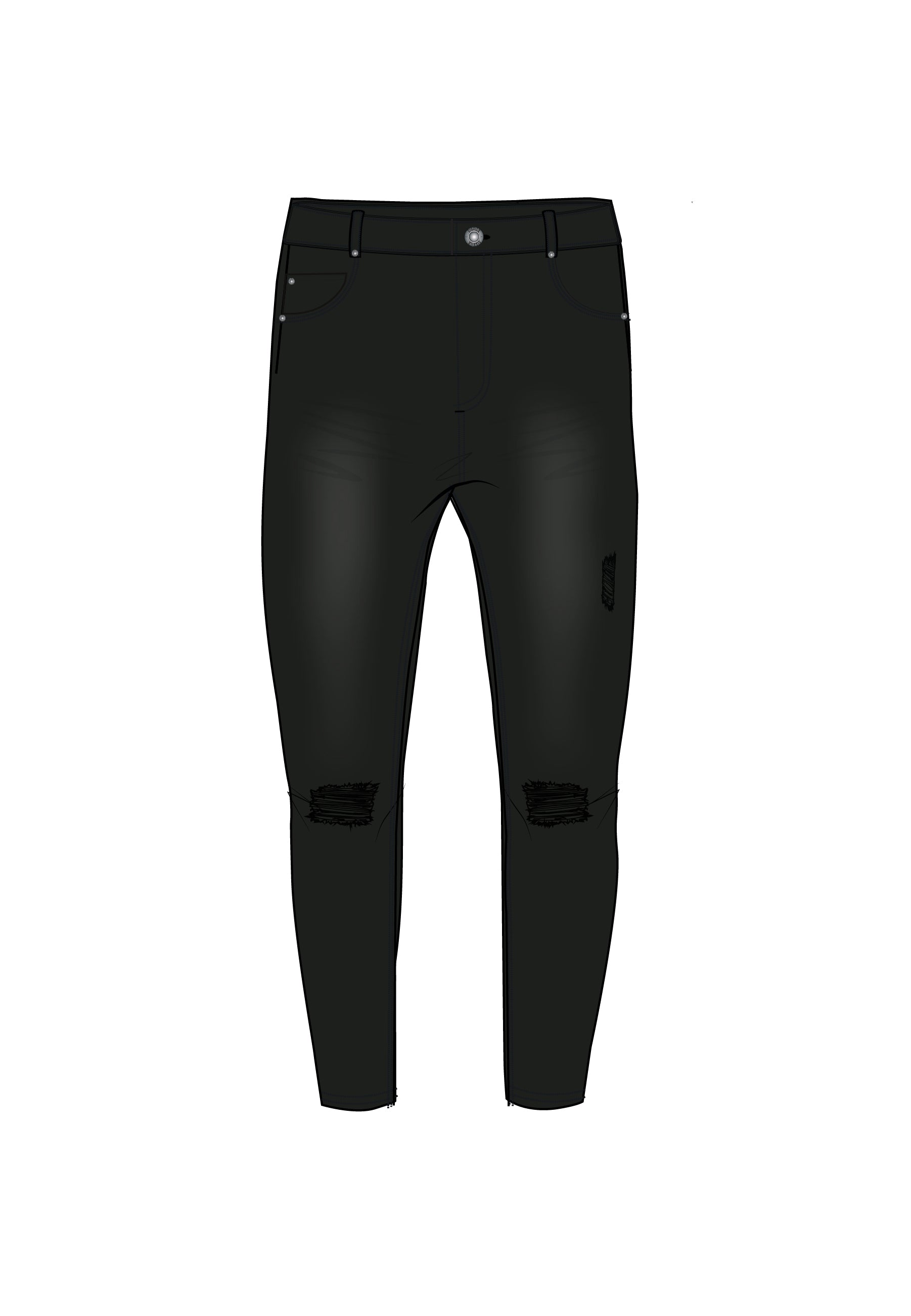 jeans / Distressed Skinny Jeans
