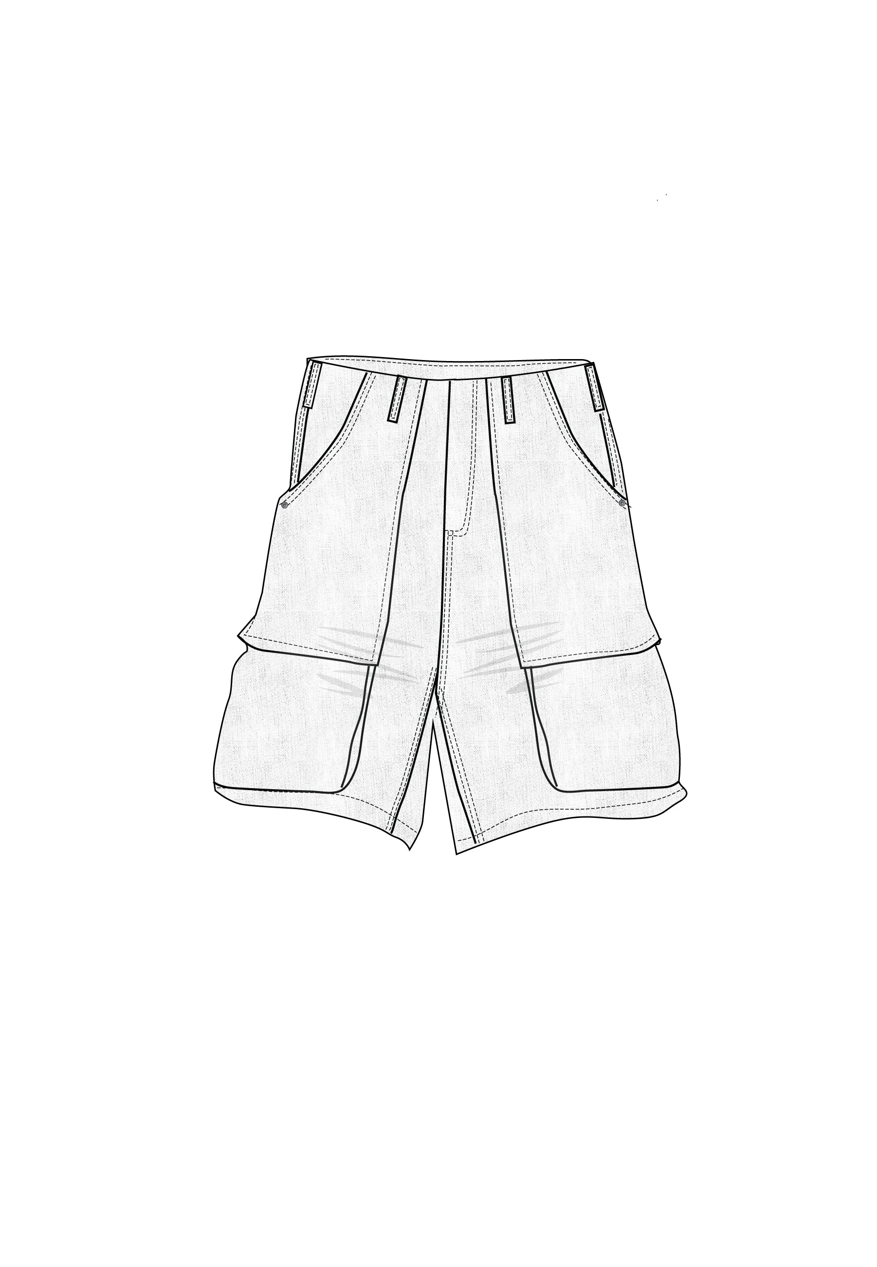 shorts / Denim Cargo Shorts