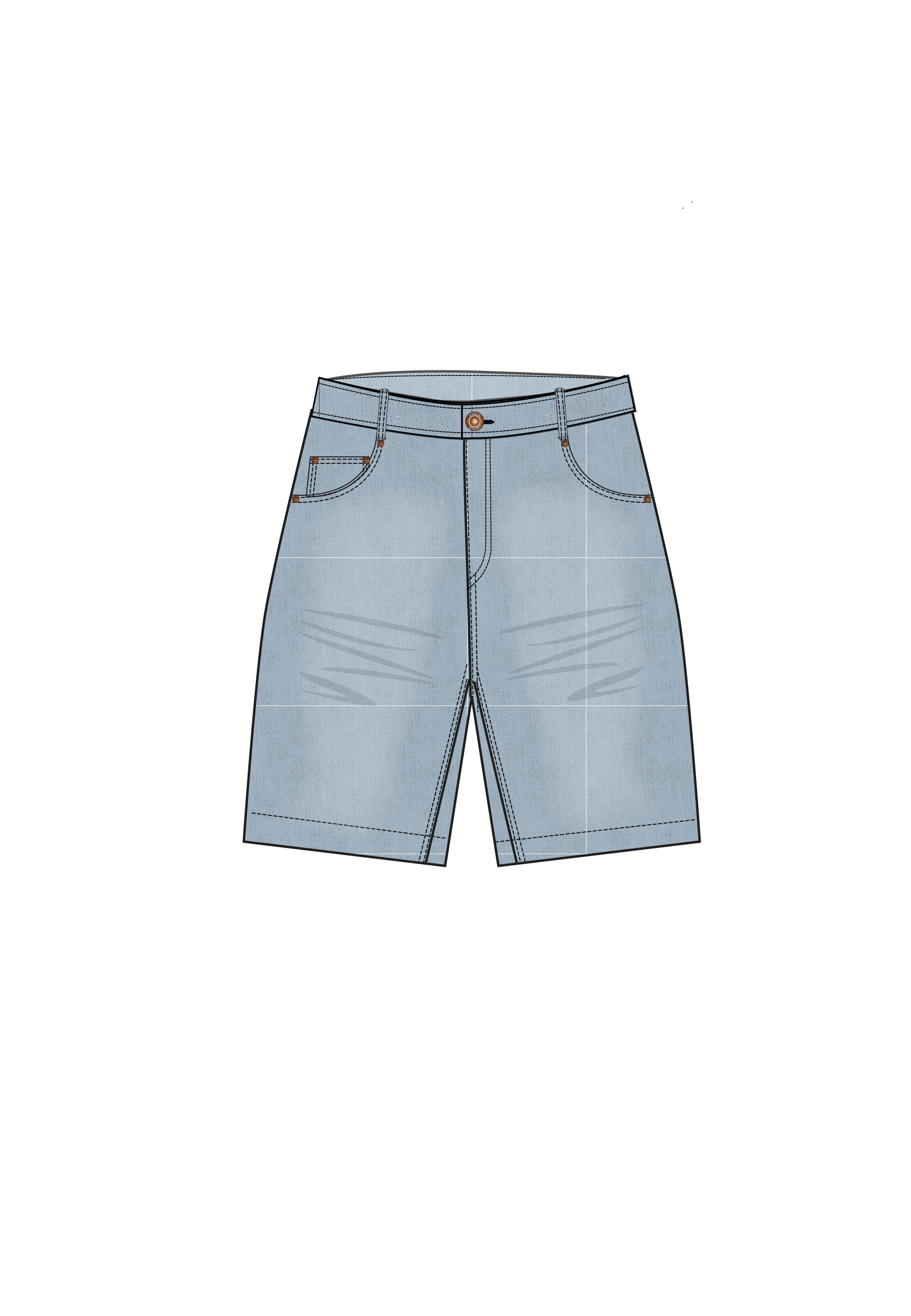 shorts / Distressed Denim Shorts