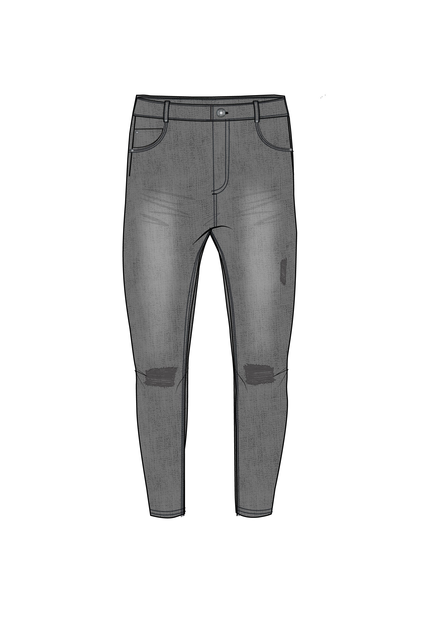 jeans / Distressed Skinny Jeans