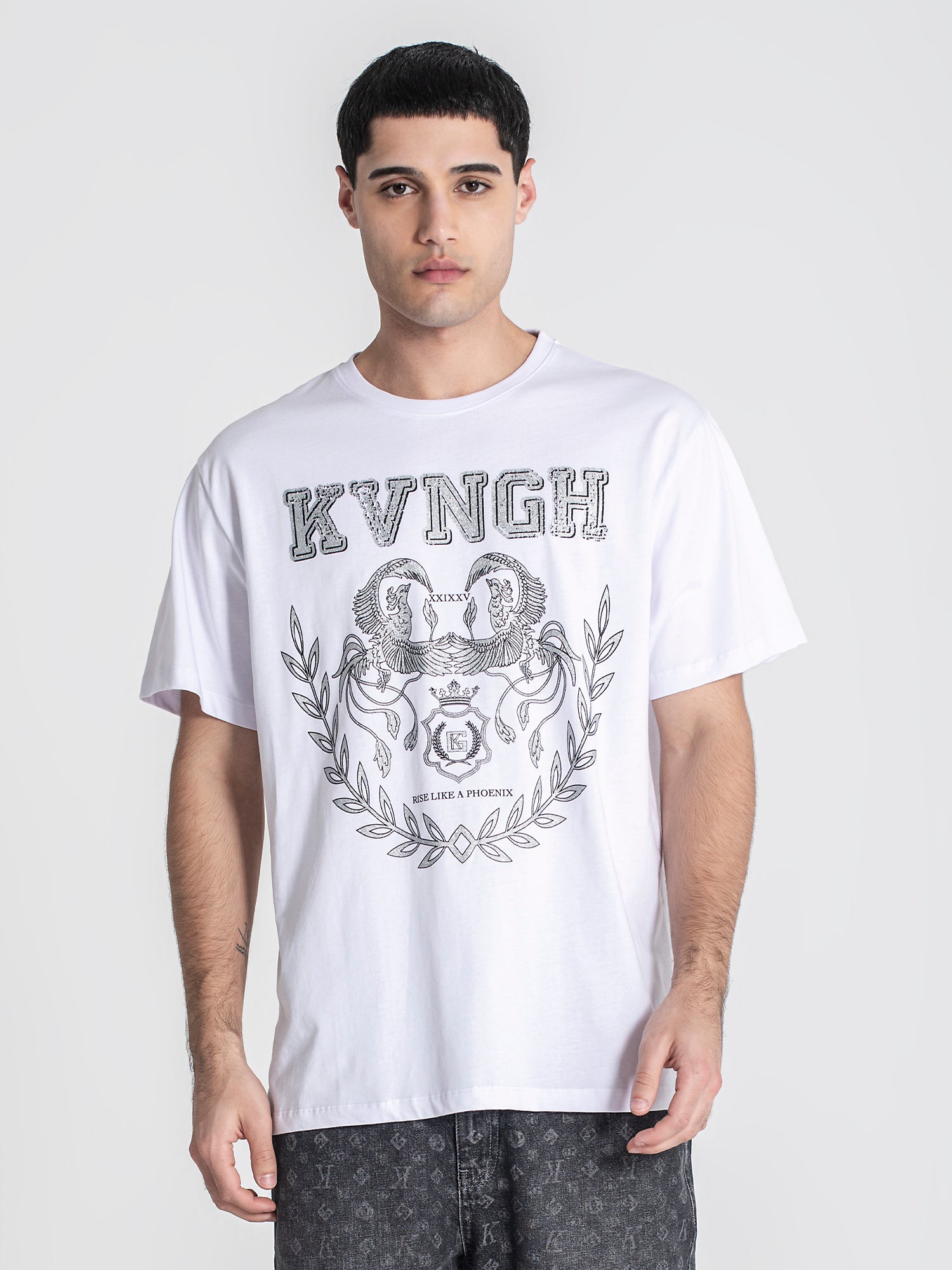t-shirts / White Phoenix Oversized Tee