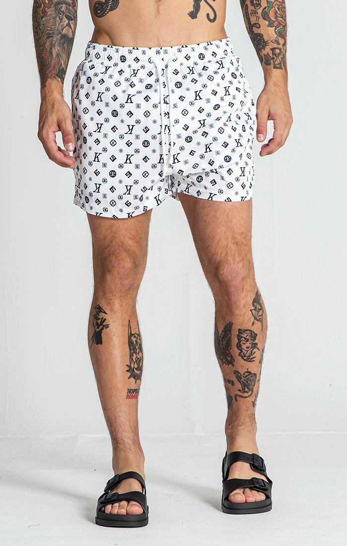 White Mania Swimshorts