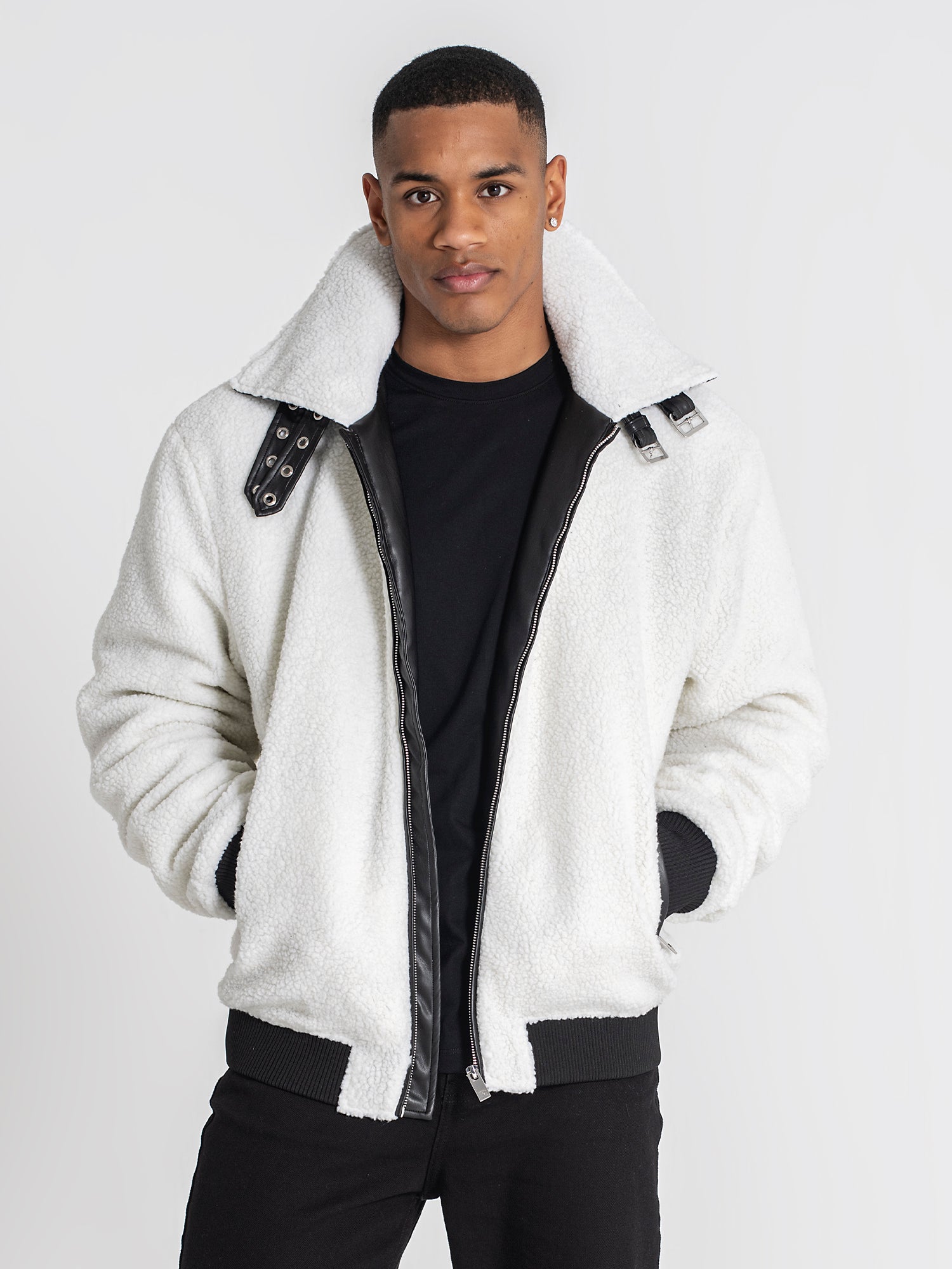 White Cocoon Sherpa Jacket