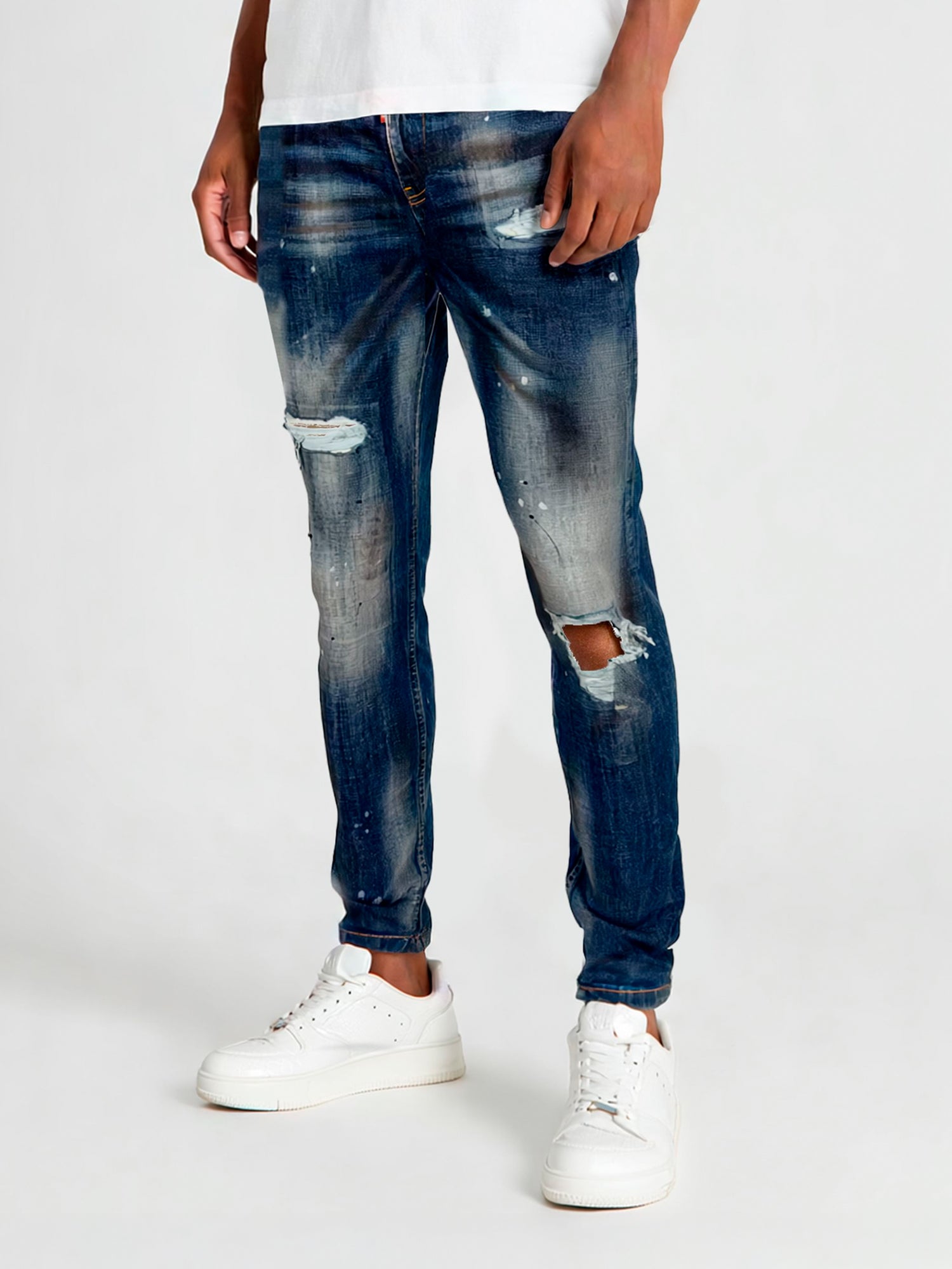 jeans / Jean Bleu foncé Slim Fit Smile