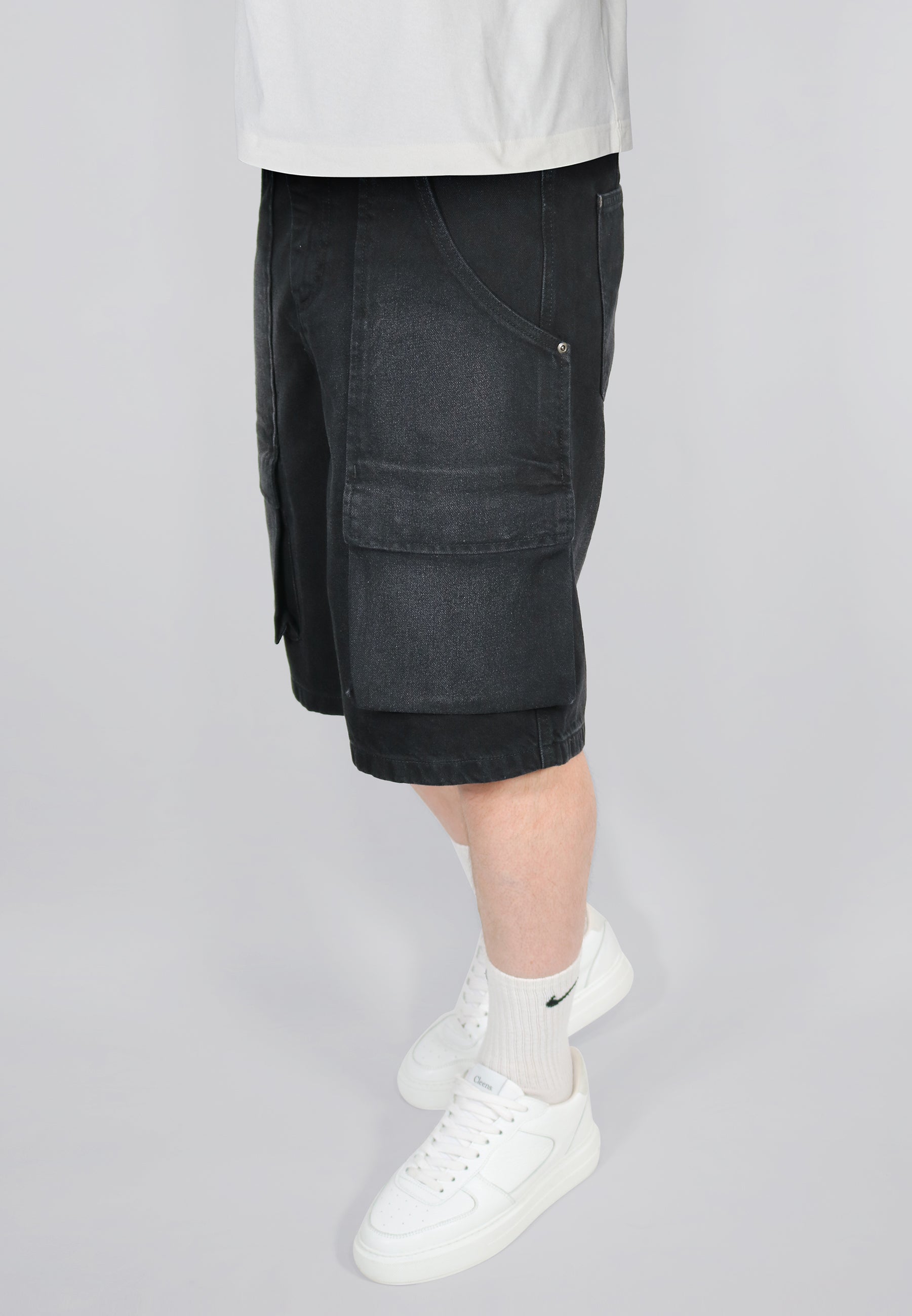 shorts / Denim Cargo Shorts