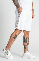 shorts / White Retro Shorts