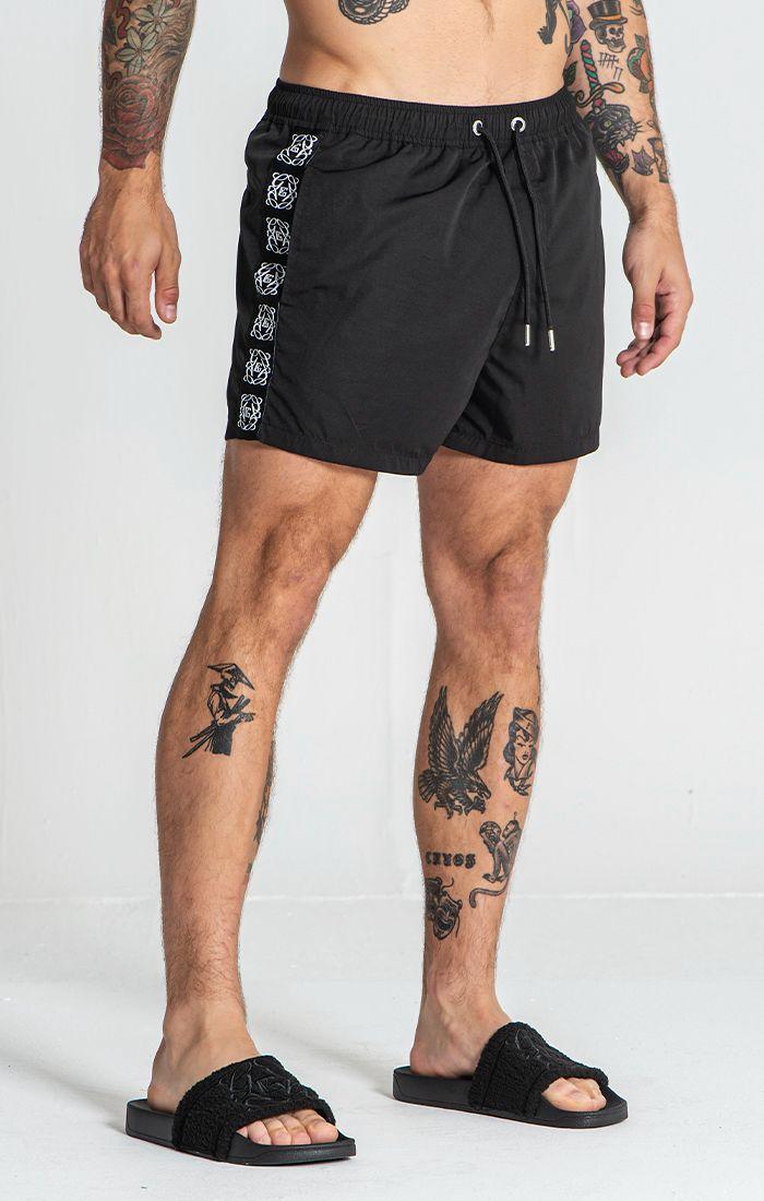 Black Nouveau Swimshorts