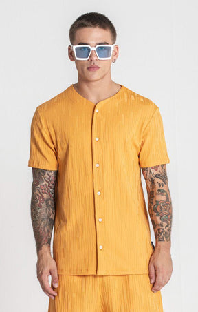 shirts / Yellow Waffle Baseball shirt