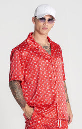 shirts / Chemise En Satin Rouge Mania