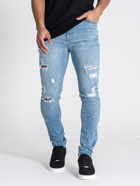 jeans / Light Blue Rebel Ripped Jeans