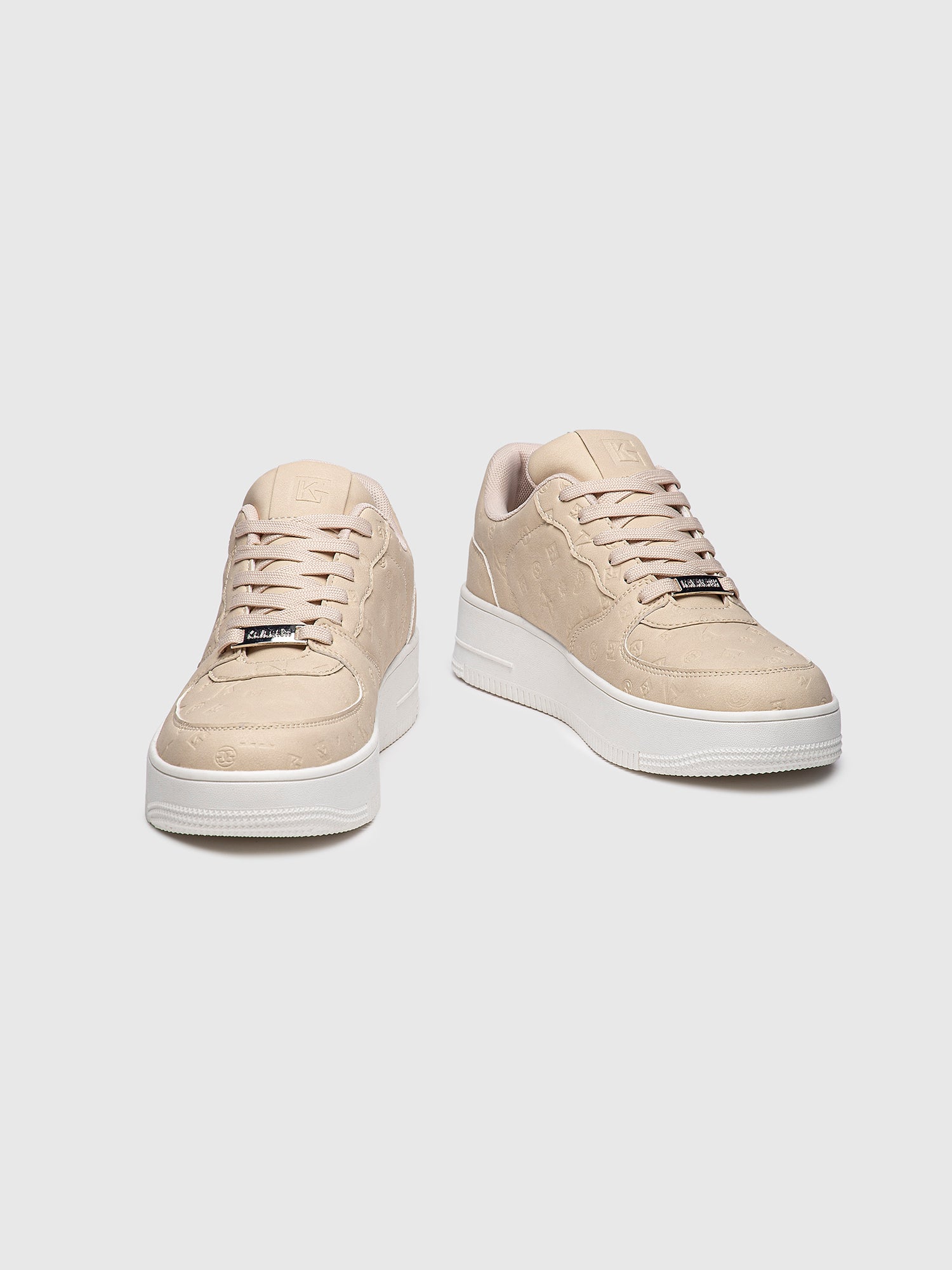 sneakers / Beige Logomania Sneakers