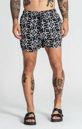 swimshorts / Black Gatsby Gold Swimshorts