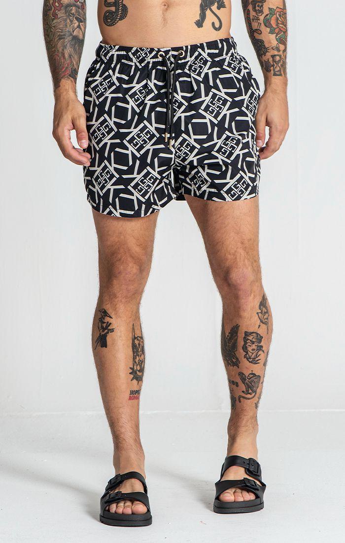 swimshorts / Black Gatsby Gold Swimshorts