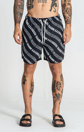 swimshorts / Black Wavy Swimshorts