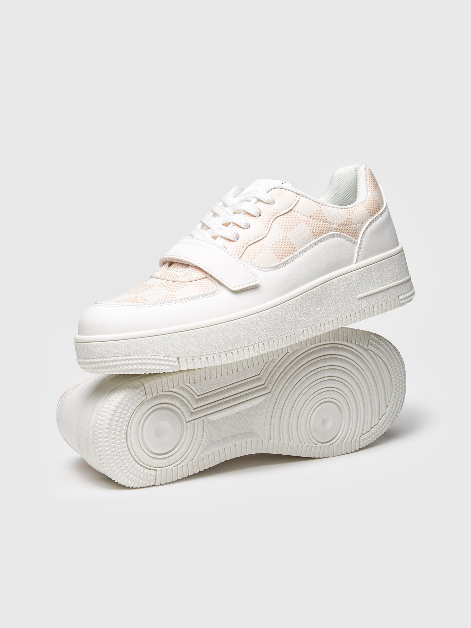sneakers / White Piazza Velcro Sneakers