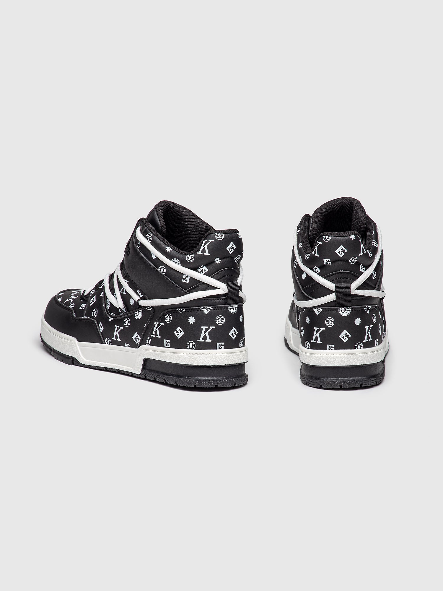 sneakers / Black Logomania High Sneakers