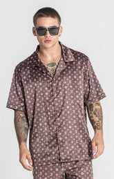 shirts / Chemise En Satin Marron Choko