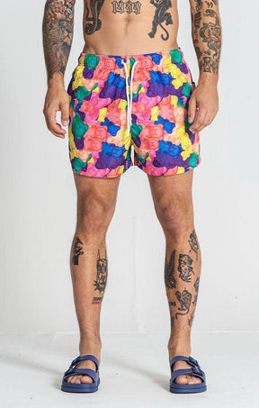 swimshorts / Multicolor Gummy Swimshorts