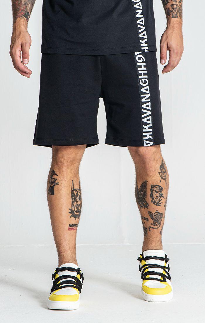 Black Futura Tape Shorts