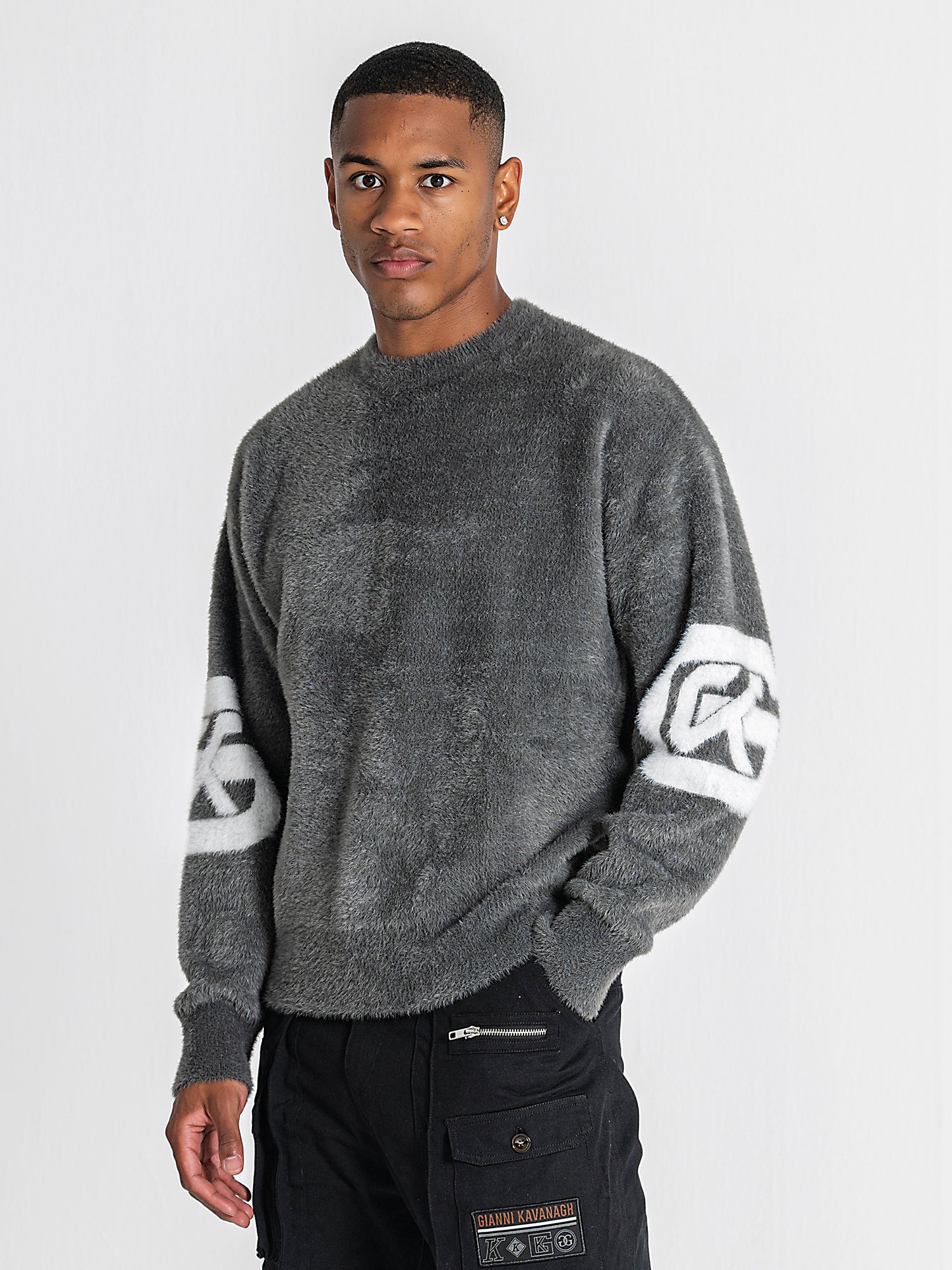sweats / Grey Structure Knit Sweater