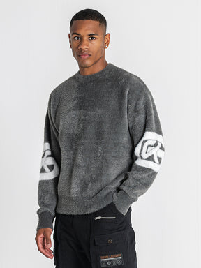 sweats / Grey Structure Knit Sweater