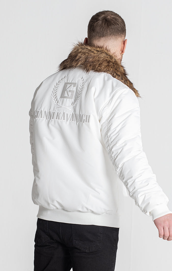 White Core Bomber Jacket