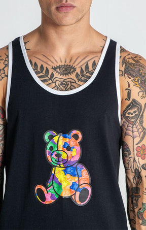 tank tops / Black Gummy Tanktop