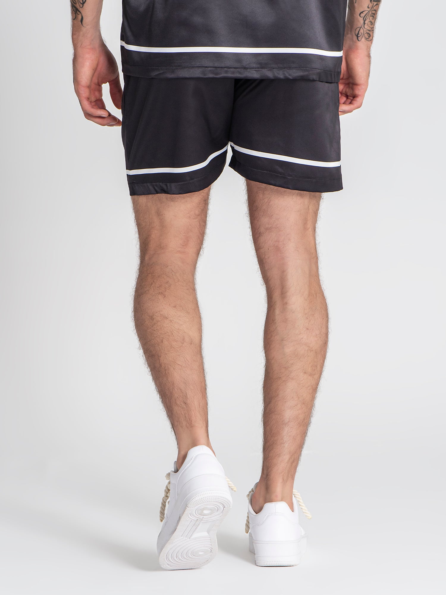 shorts / Black Lemonade Satin Shorts