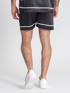 shorts / Black Lemonade Satin Shorts