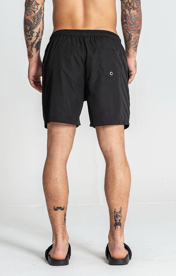 swimshorts / Black Gummy Swimshorts