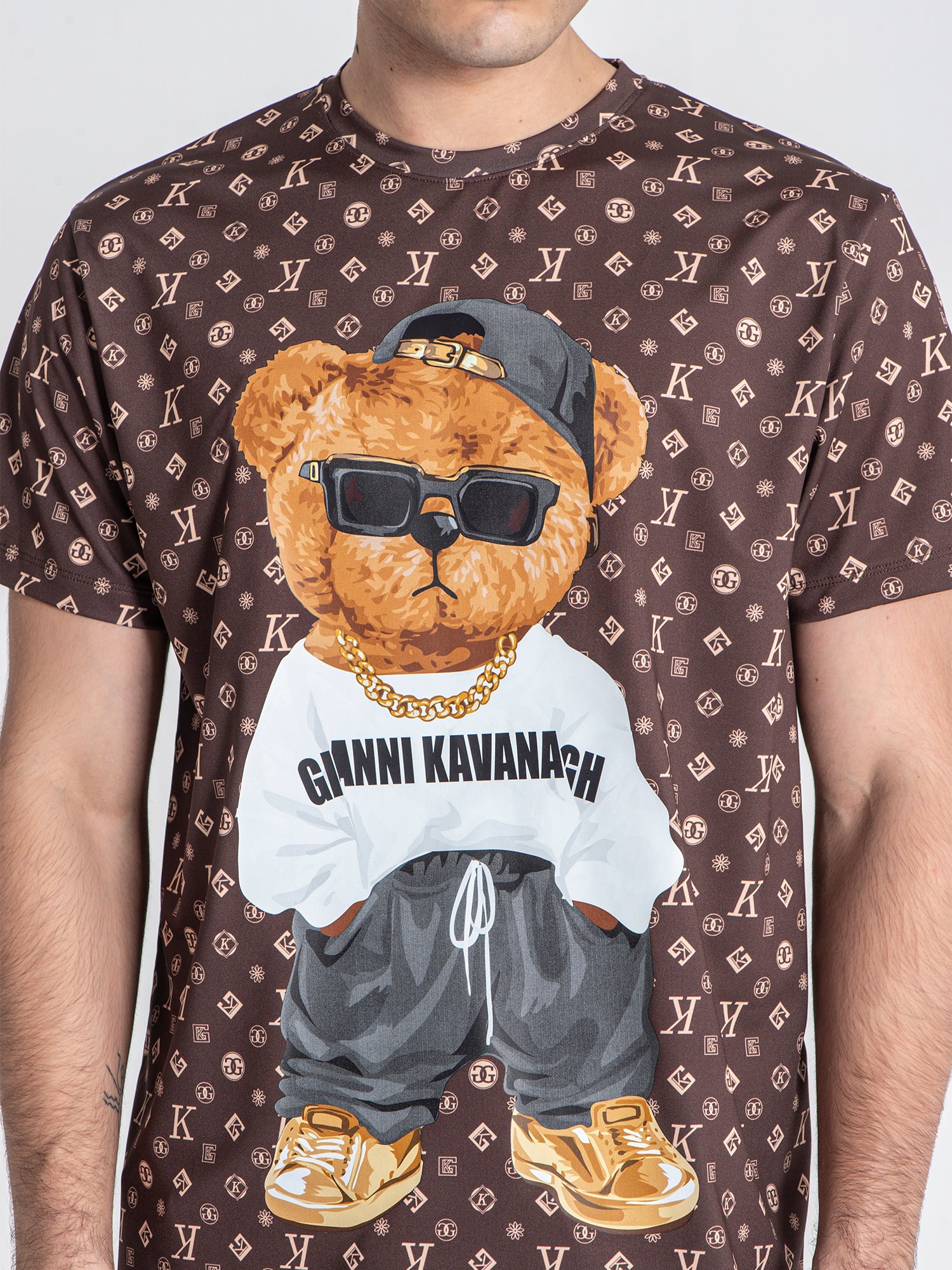 t-shirts / Brown Logomania Bear Tee