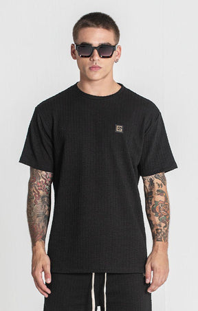 t-shirts / Black Waffle Tee