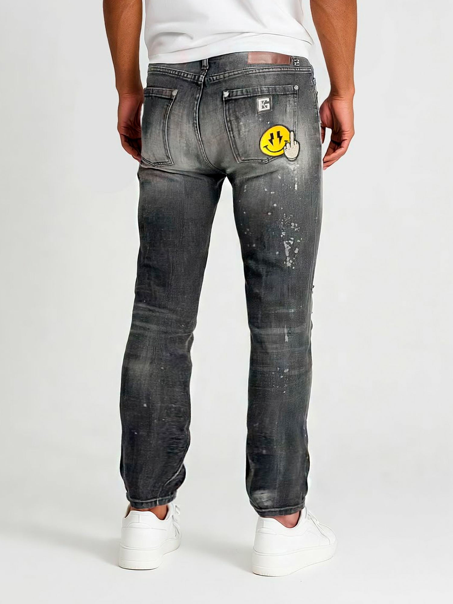 jeans / Jean Noir Slim Fit Smile