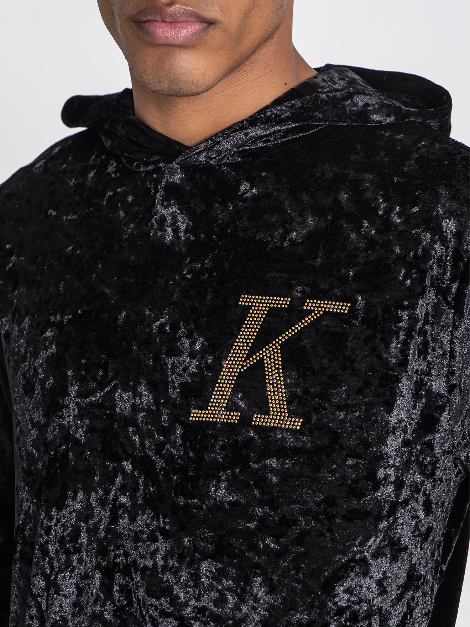 hoodies / Black K Velvet Hoodie