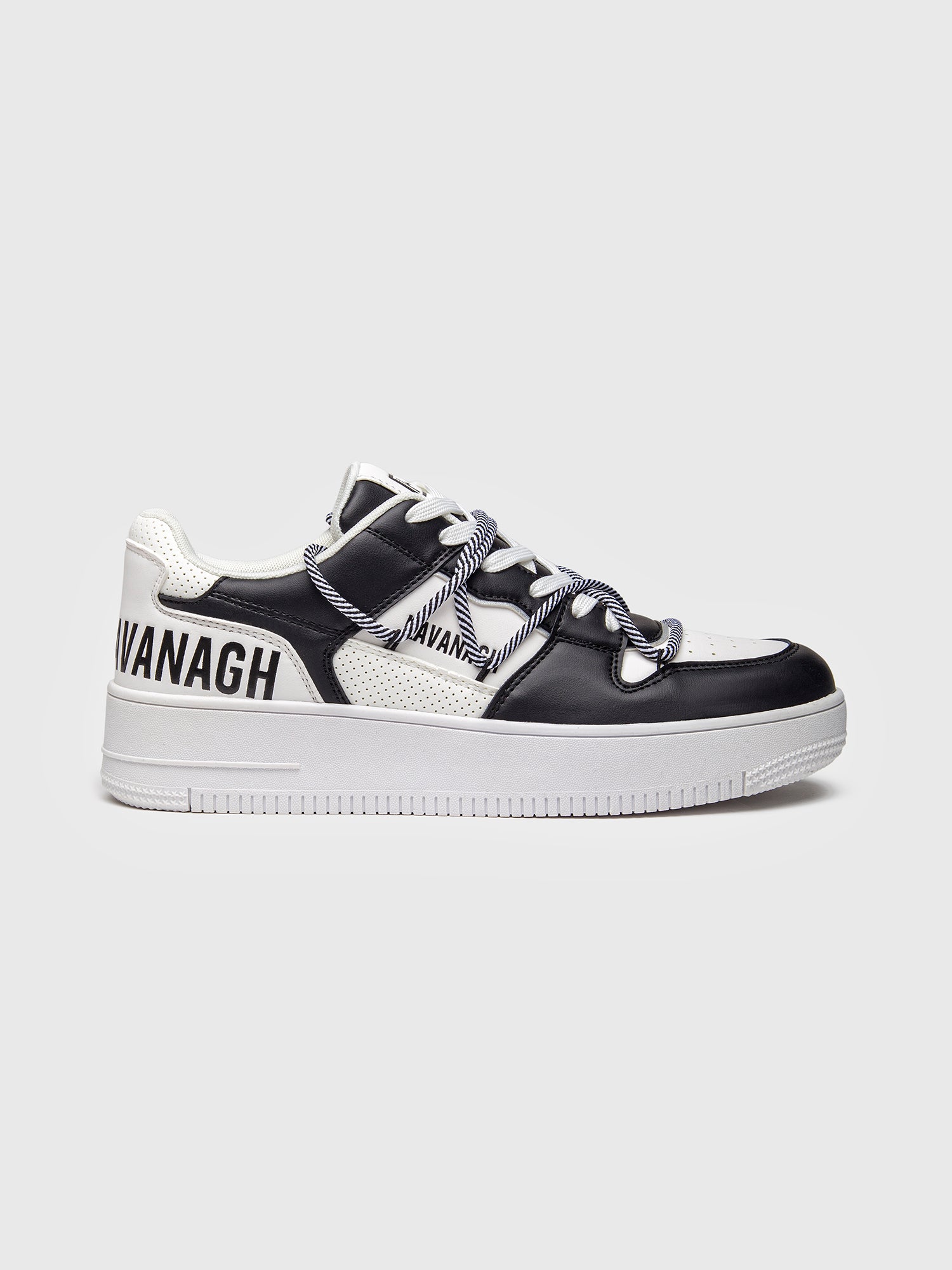 sneakers / Black Wrapped Striped Sneakers