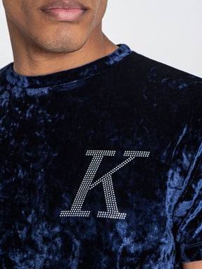 t-shirts / Dark Blue K Velvet Tee