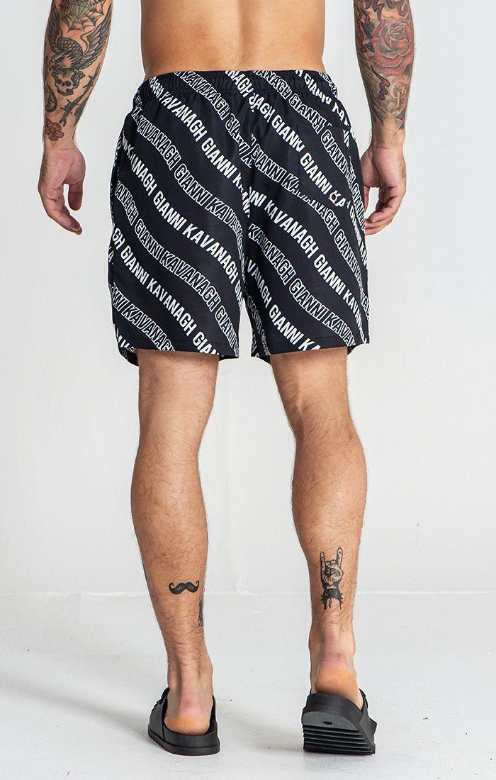 swimshorts / Black Wavy Swimshorts