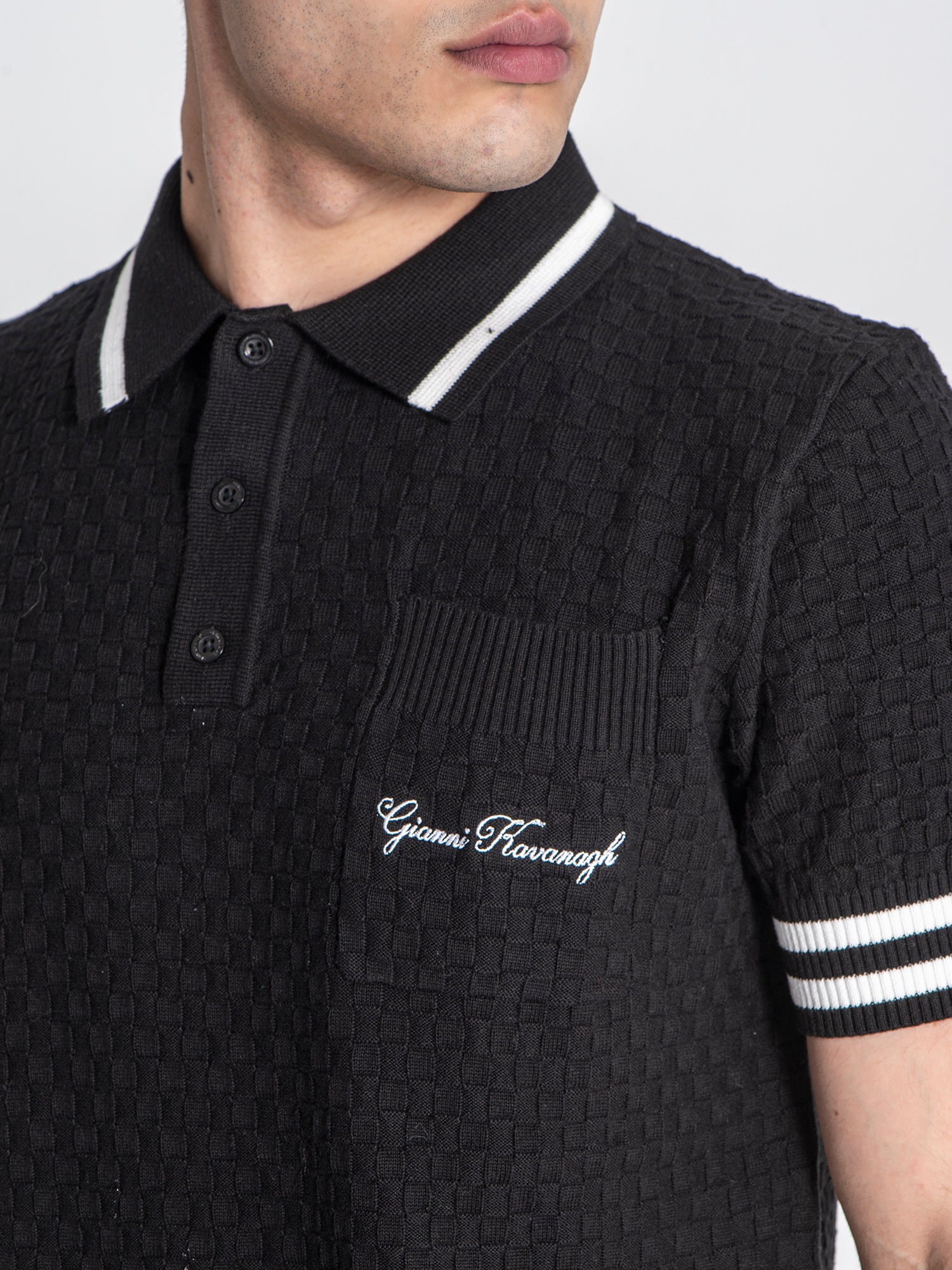 polos / Black Identity Knit Polo