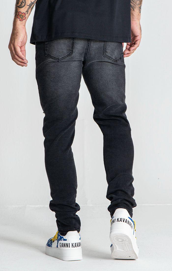 jeans / Black Destroyed Slim Fit Jeans