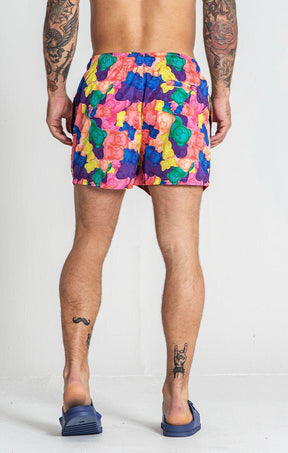 swimshorts / Multicolor Gummy Swimshorts