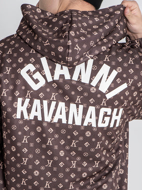 zip jackets / Brown Logomania Hoodie Jacket