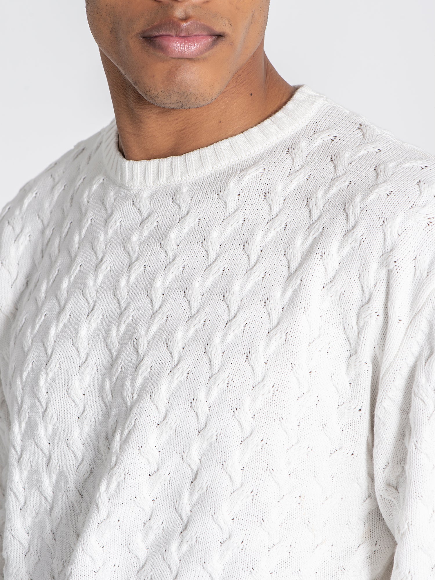 sweats / White Snug Knit Sweat