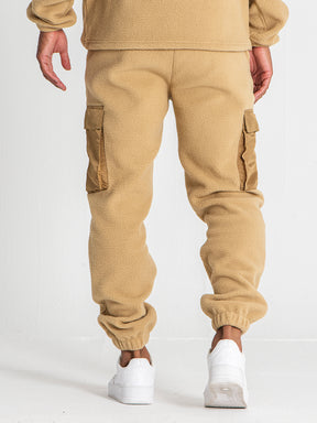 joggers / Camel Cargo Sherpa Joggers