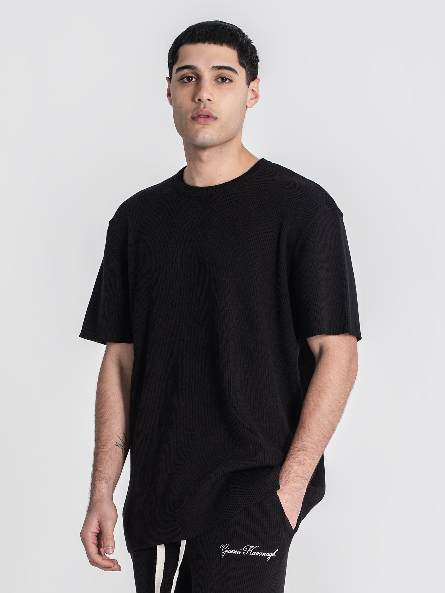 t-shirts / Black Identity Knit Tee