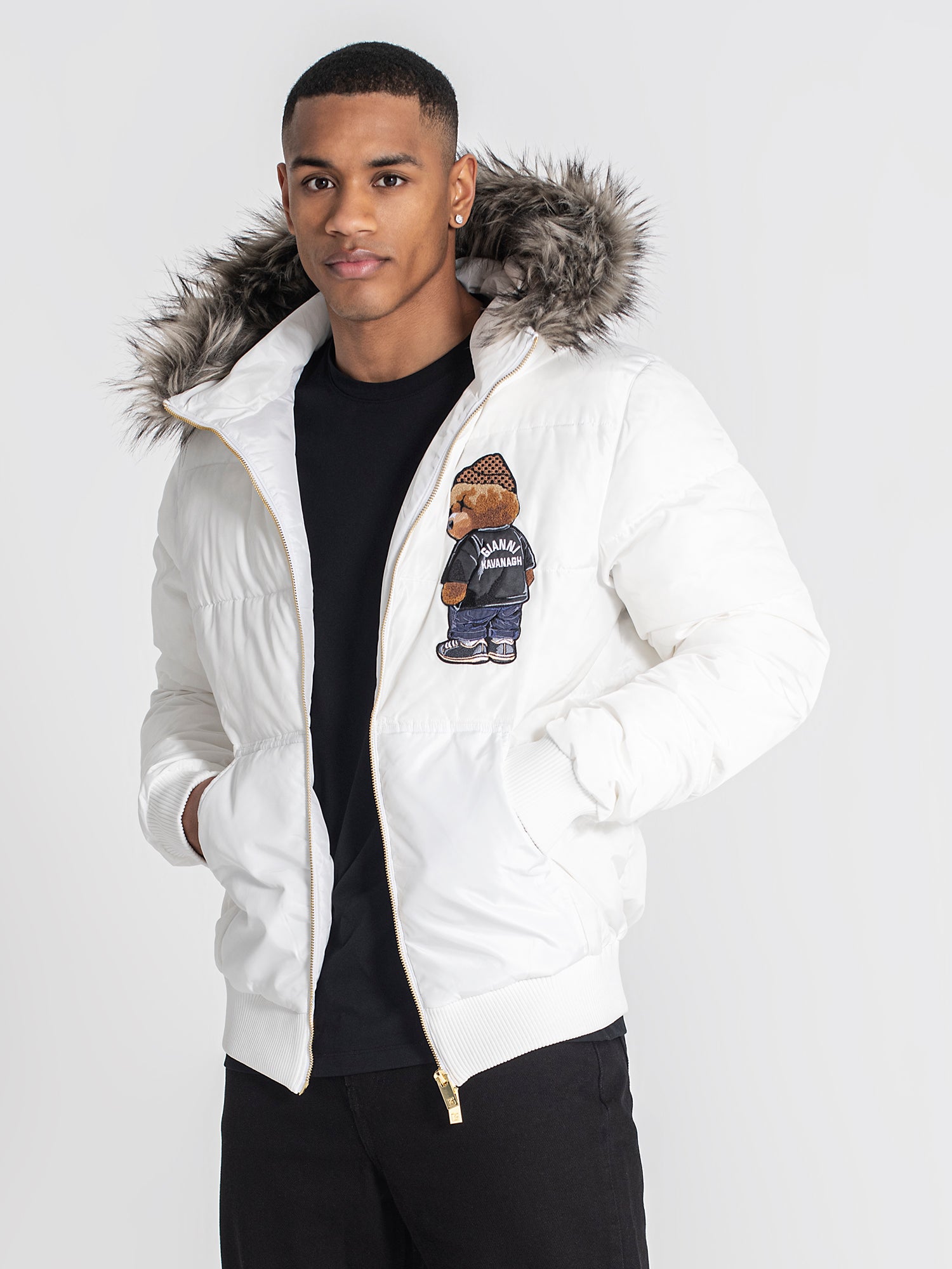 puffers / White Bear Puffer Jacket