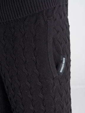 joggers / Black Snug Knit Joggers