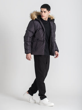 puffers / Black Logomania Puffer Jacket