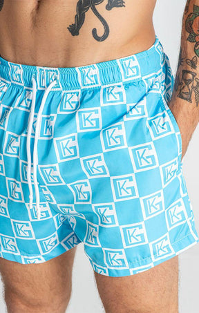 swimshorts / Light Blue Checkers Swimshorts