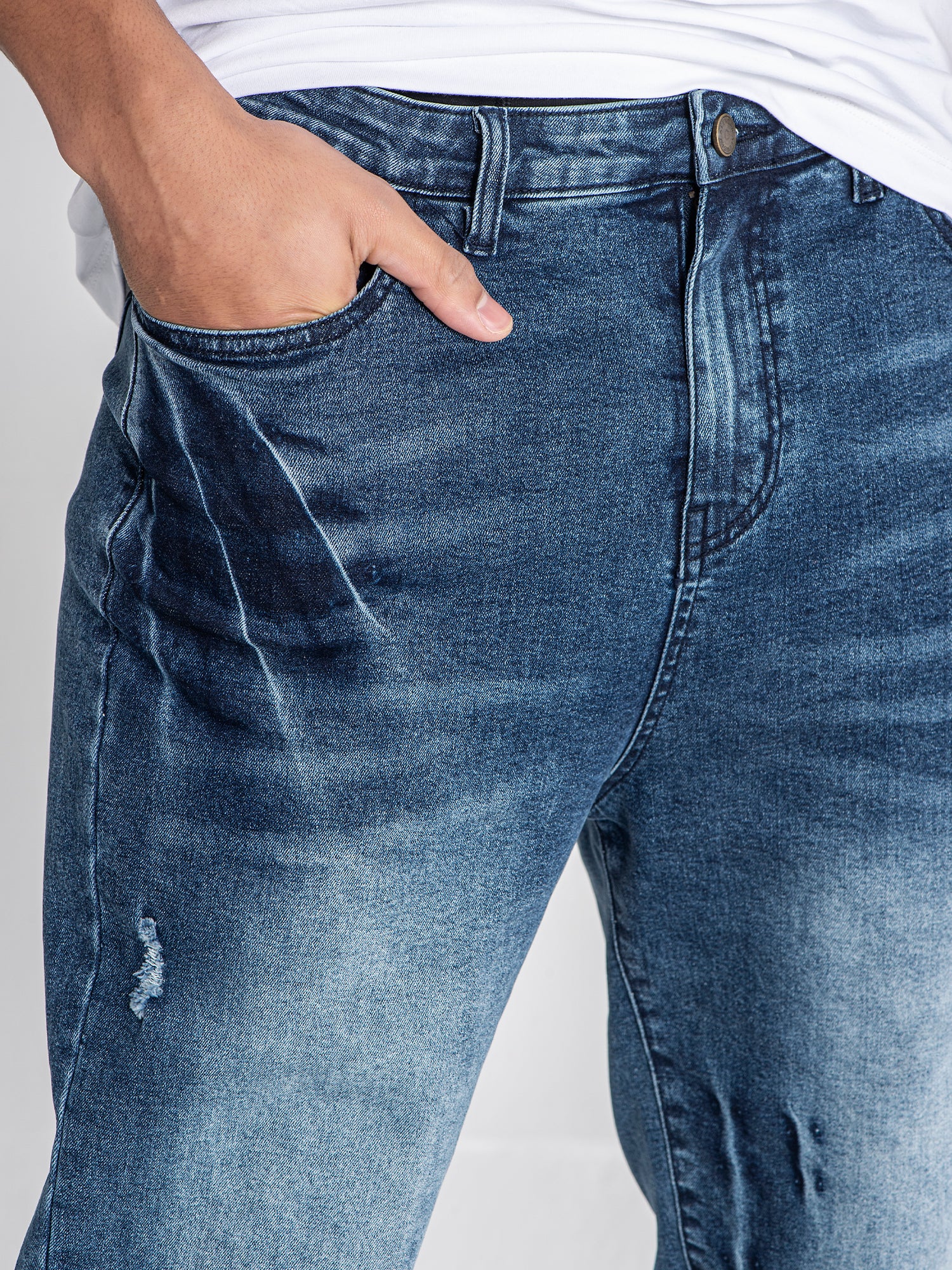 jeans / Dark Blue Scratch Jeans